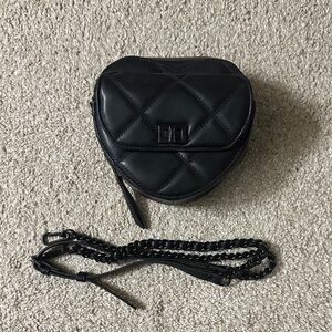 Steve Madden Black Heart Crossbody Bag